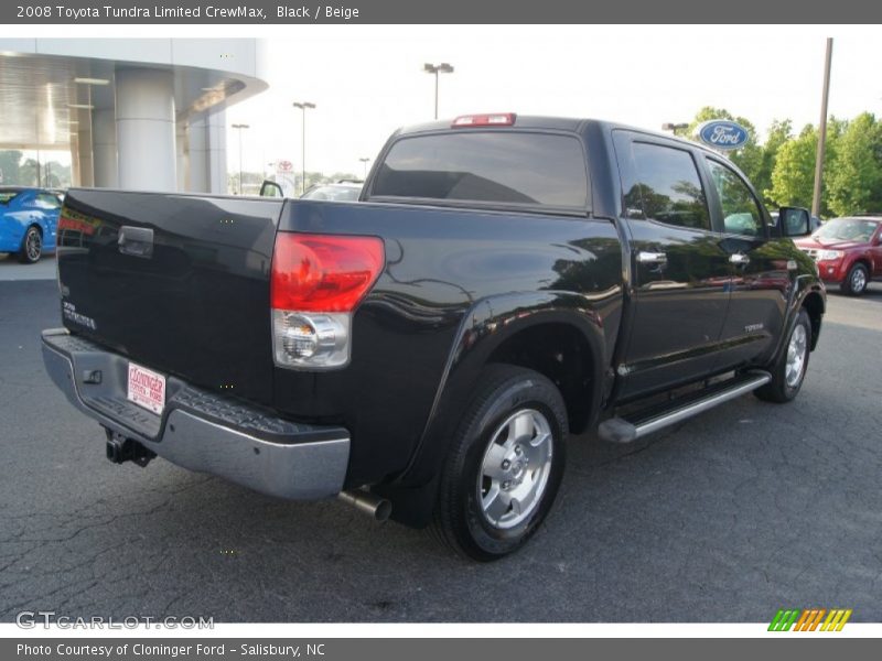 Black / Beige 2008 Toyota Tundra Limited CrewMax