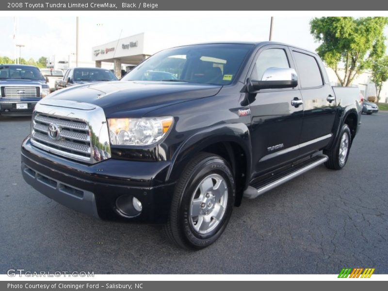 Black / Beige 2008 Toyota Tundra Limited CrewMax