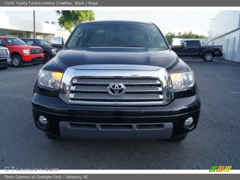 Black / Beige 2008 Toyota Tundra Limited CrewMax