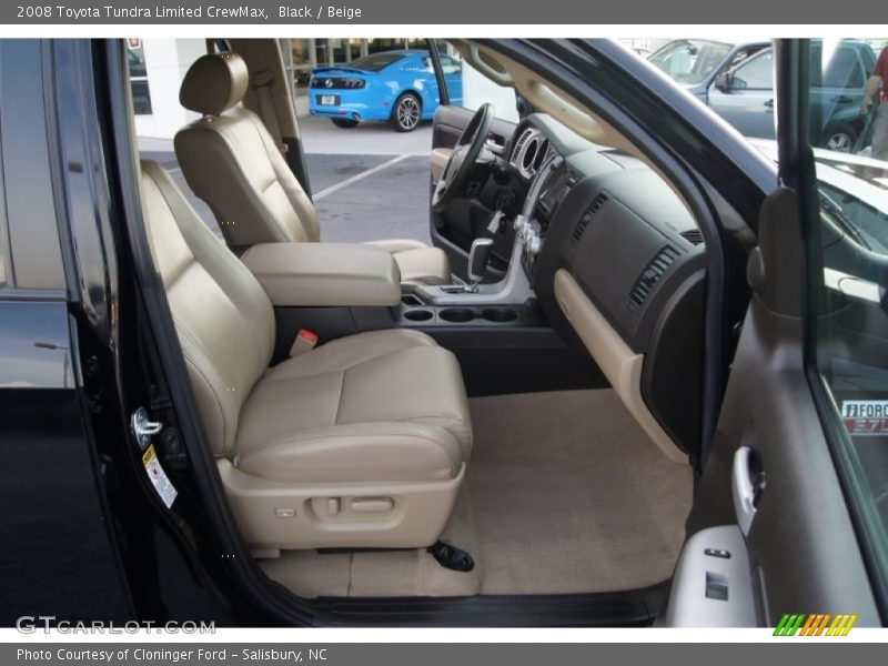 Black / Beige 2008 Toyota Tundra Limited CrewMax