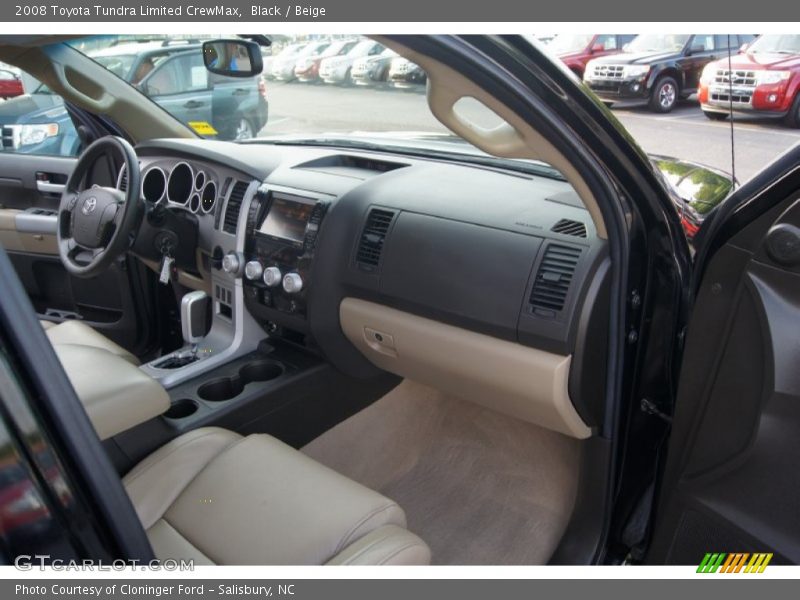 Black / Beige 2008 Toyota Tundra Limited CrewMax