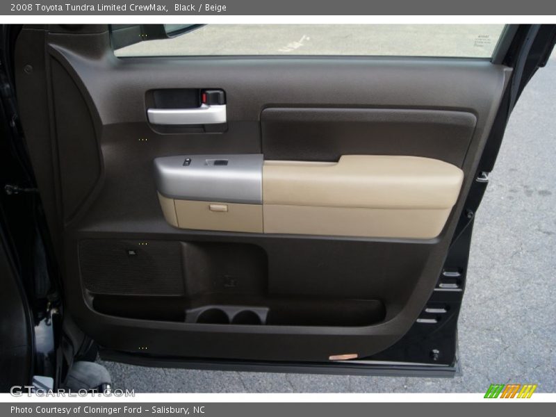 Black / Beige 2008 Toyota Tundra Limited CrewMax