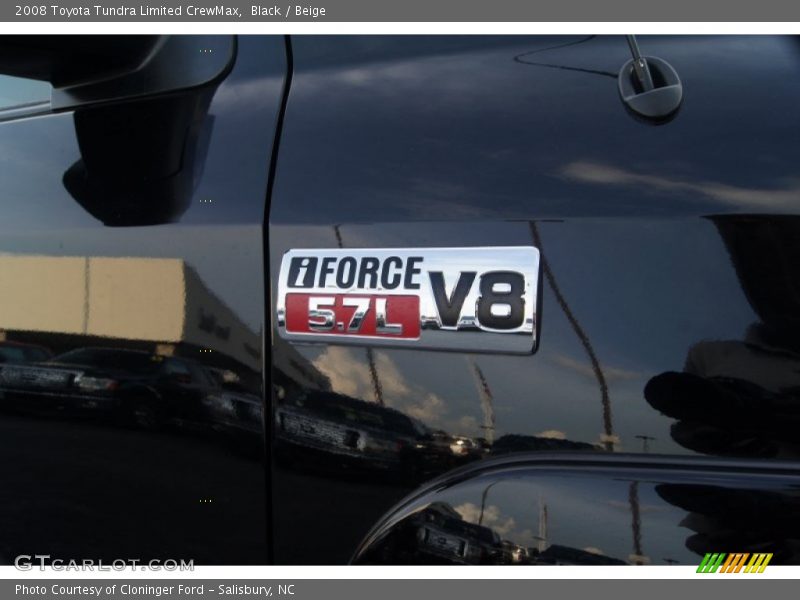 Black / Beige 2008 Toyota Tundra Limited CrewMax