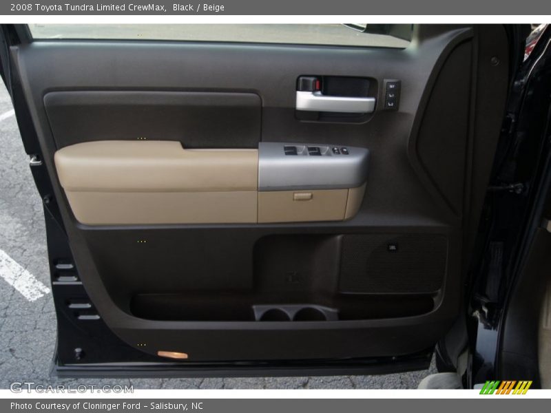 Black / Beige 2008 Toyota Tundra Limited CrewMax