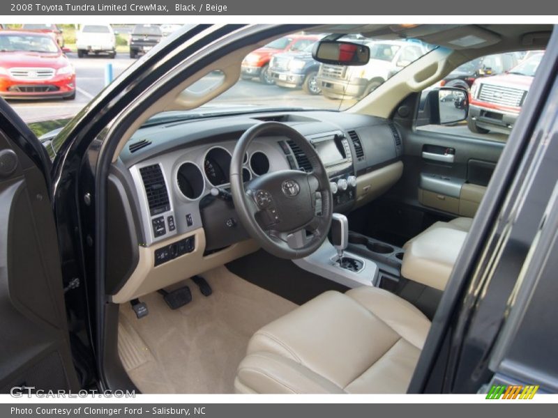  2008 Tundra Limited CrewMax Beige Interior
