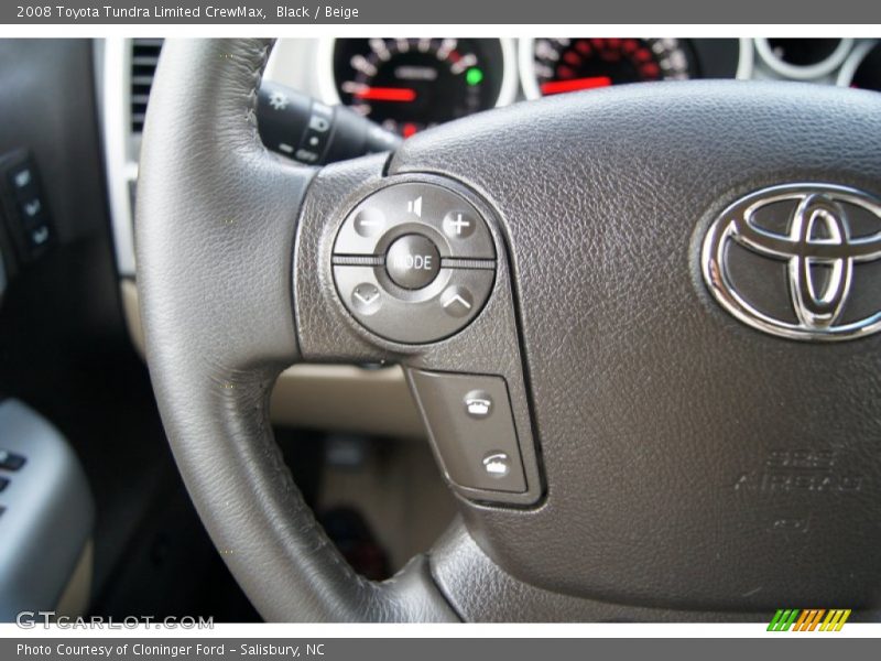 Black / Beige 2008 Toyota Tundra Limited CrewMax