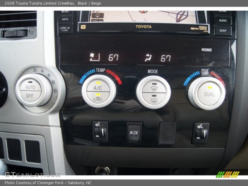 Black / Beige 2008 Toyota Tundra Limited CrewMax