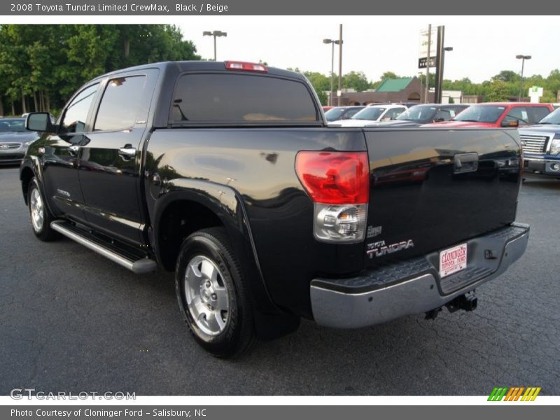 Black / Beige 2008 Toyota Tundra Limited CrewMax