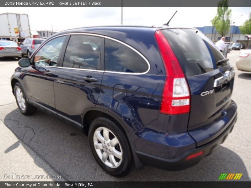 Royal Blue Pearl / Black 2009 Honda CR-V EX 4WD