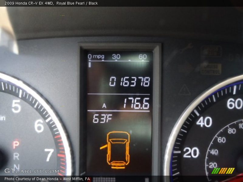 Royal Blue Pearl / Black 2009 Honda CR-V EX 4WD