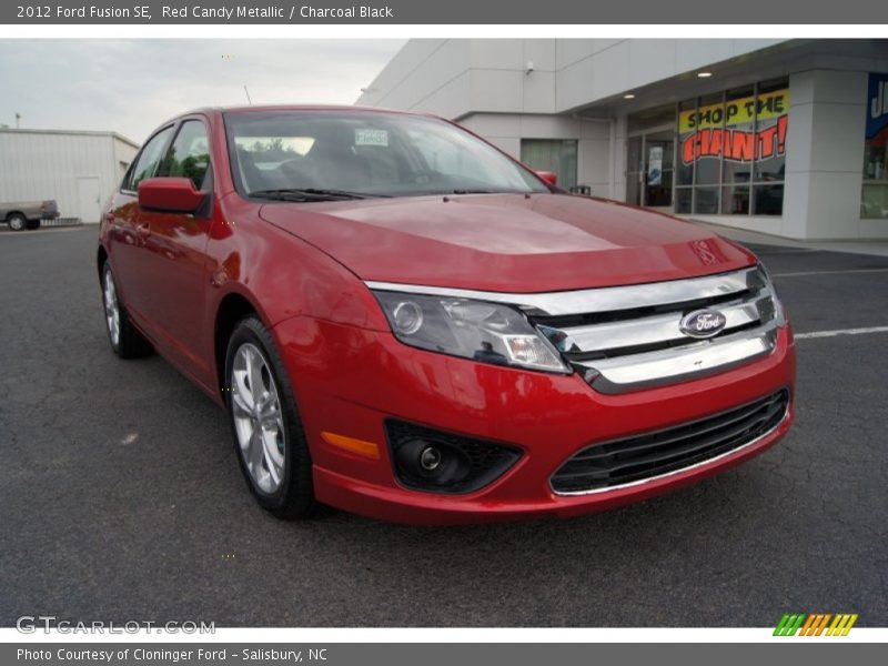 Red Candy Metallic / Charcoal Black 2012 Ford Fusion SE