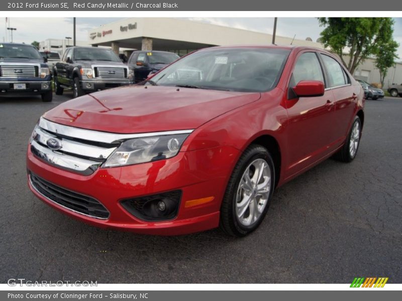 Red Candy Metallic / Charcoal Black 2012 Ford Fusion SE