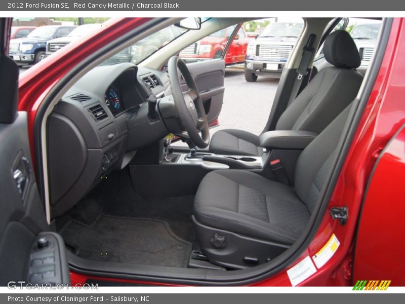 Red Candy Metallic / Charcoal Black 2012 Ford Fusion SE