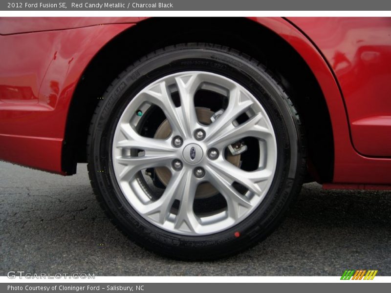 Red Candy Metallic / Charcoal Black 2012 Ford Fusion SE