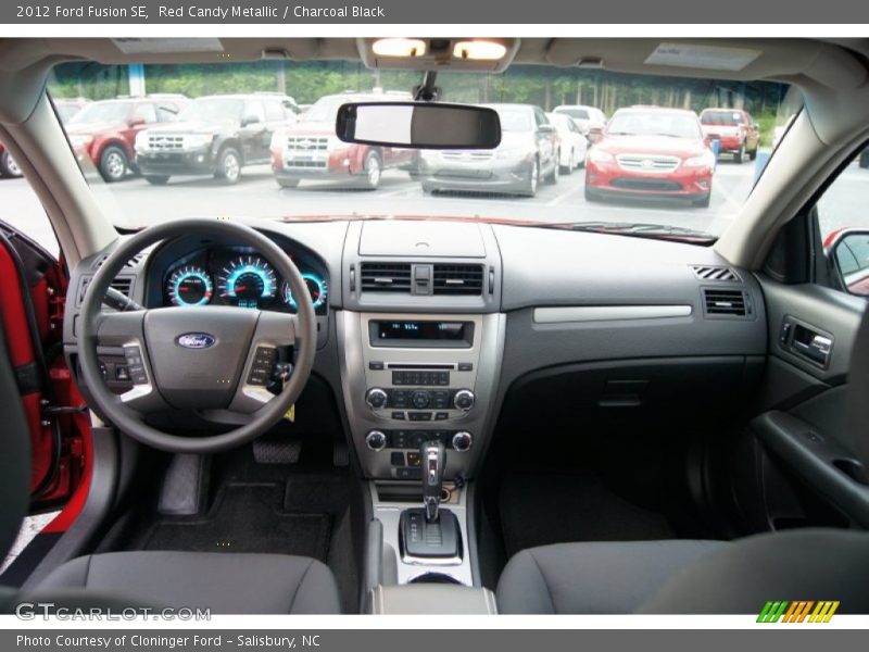 Red Candy Metallic / Charcoal Black 2012 Ford Fusion SE