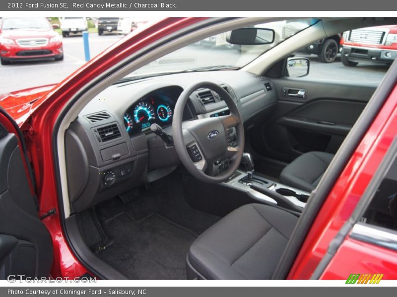 Red Candy Metallic / Charcoal Black 2012 Ford Fusion SE