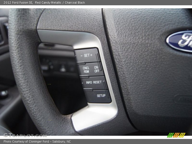 Red Candy Metallic / Charcoal Black 2012 Ford Fusion SE