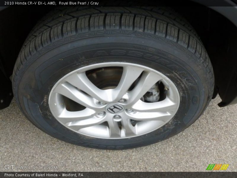 Royal Blue Pearl / Gray 2010 Honda CR-V EX-L AWD