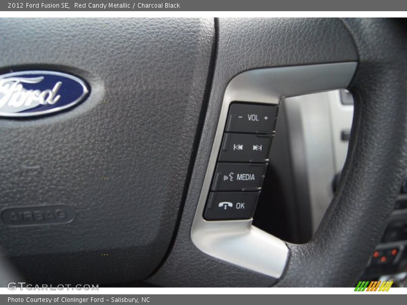 Red Candy Metallic / Charcoal Black 2012 Ford Fusion SE