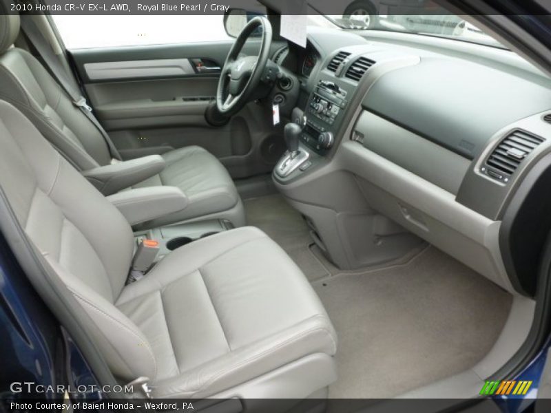 Royal Blue Pearl / Gray 2010 Honda CR-V EX-L AWD