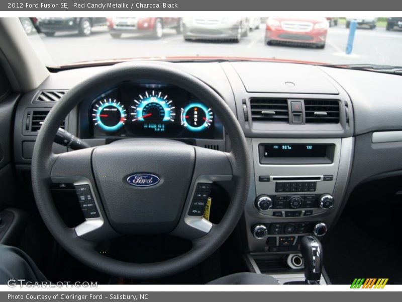 Red Candy Metallic / Charcoal Black 2012 Ford Fusion SE