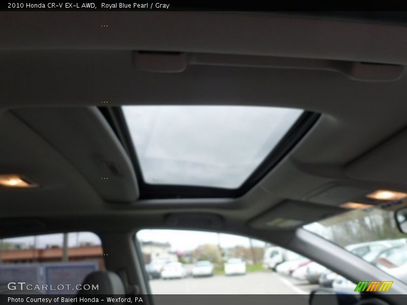 Royal Blue Pearl / Gray 2010 Honda CR-V EX-L AWD