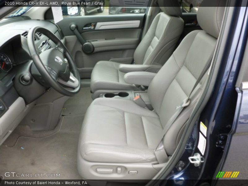Royal Blue Pearl / Gray 2010 Honda CR-V EX-L AWD