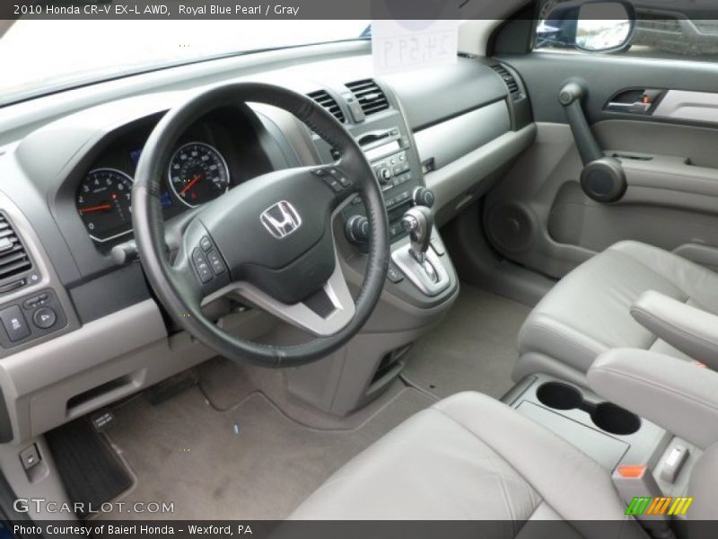 Royal Blue Pearl / Gray 2010 Honda CR-V EX-L AWD