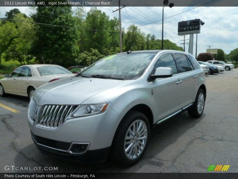 Ingot Silver Metallic / Charcoal Black 2011 Lincoln MKX AWD