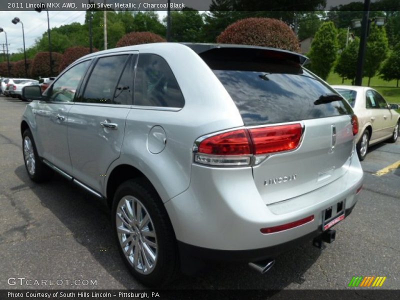 Ingot Silver Metallic / Charcoal Black 2011 Lincoln MKX AWD