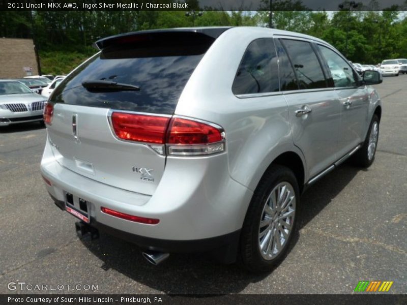 Ingot Silver Metallic / Charcoal Black 2011 Lincoln MKX AWD