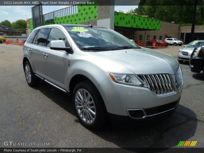 Ingot Silver Metallic / Charcoal Black 2011 Lincoln MKX AWD