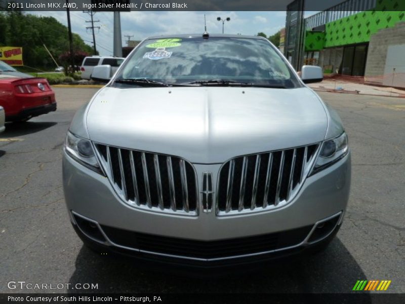 Ingot Silver Metallic / Charcoal Black 2011 Lincoln MKX AWD