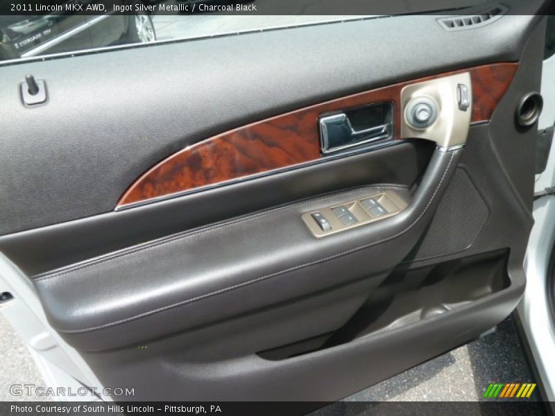 Ingot Silver Metallic / Charcoal Black 2011 Lincoln MKX AWD