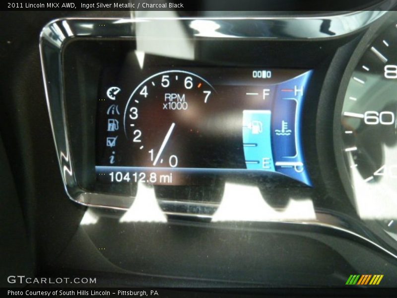 Ingot Silver Metallic / Charcoal Black 2011 Lincoln MKX AWD