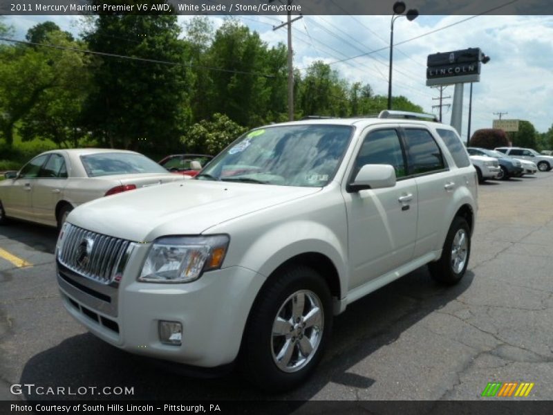 White Suede / Stone/Greystone 2011 Mercury Mariner Premier V6 AWD