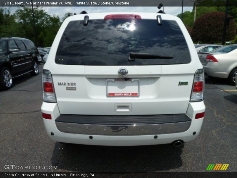 White Suede / Stone/Greystone 2011 Mercury Mariner Premier V6 AWD