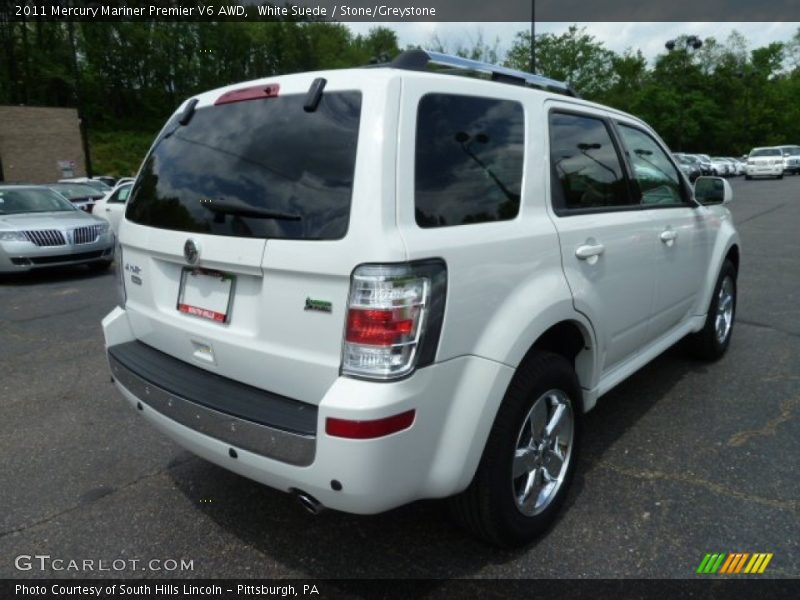 White Suede / Stone/Greystone 2011 Mercury Mariner Premier V6 AWD