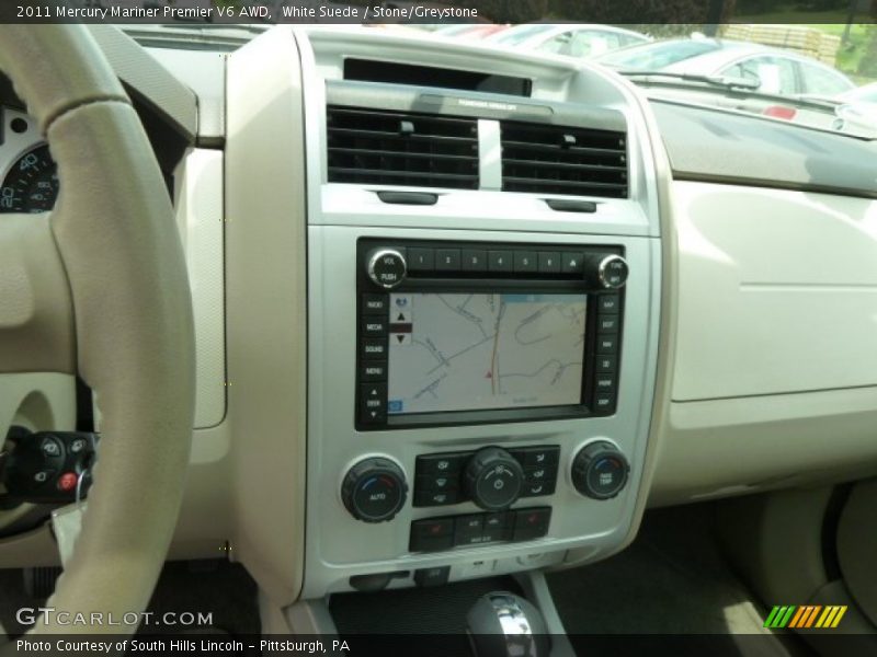 White Suede / Stone/Greystone 2011 Mercury Mariner Premier V6 AWD