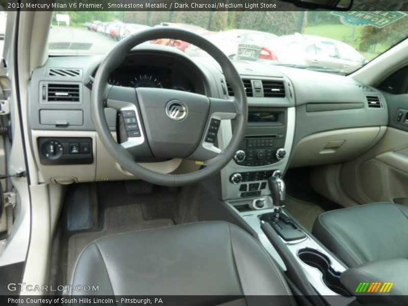 Smokestone Metallic / Dark Charcoal/Medium Light Stone 2010 Mercury Milan V6 Premier