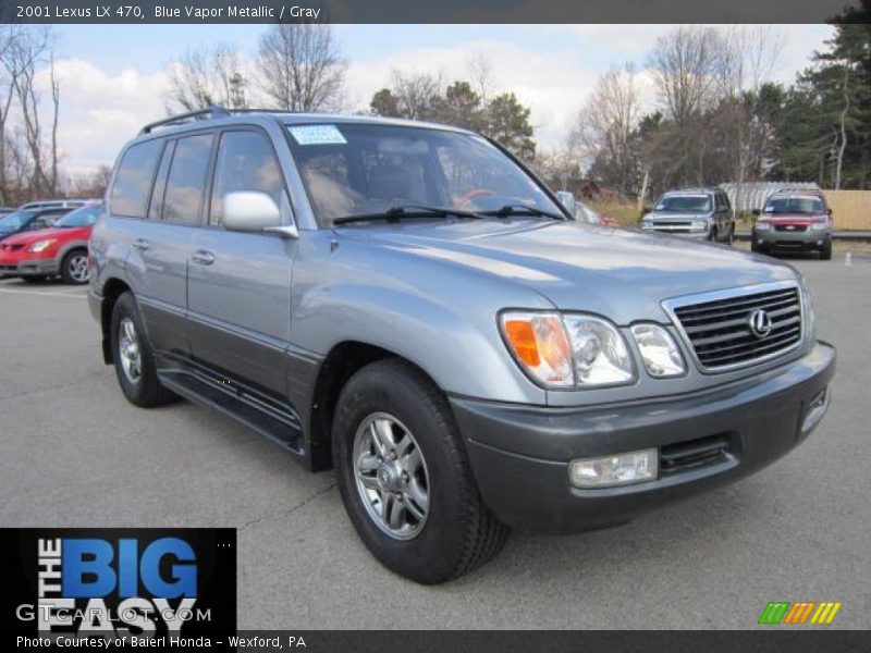 Blue Vapor Metallic / Gray 2001 Lexus LX 470