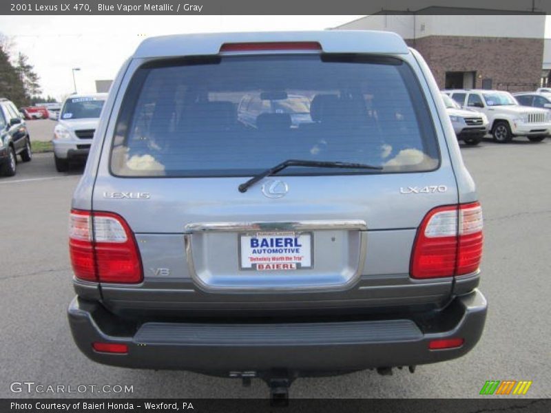 Blue Vapor Metallic / Gray 2001 Lexus LX 470