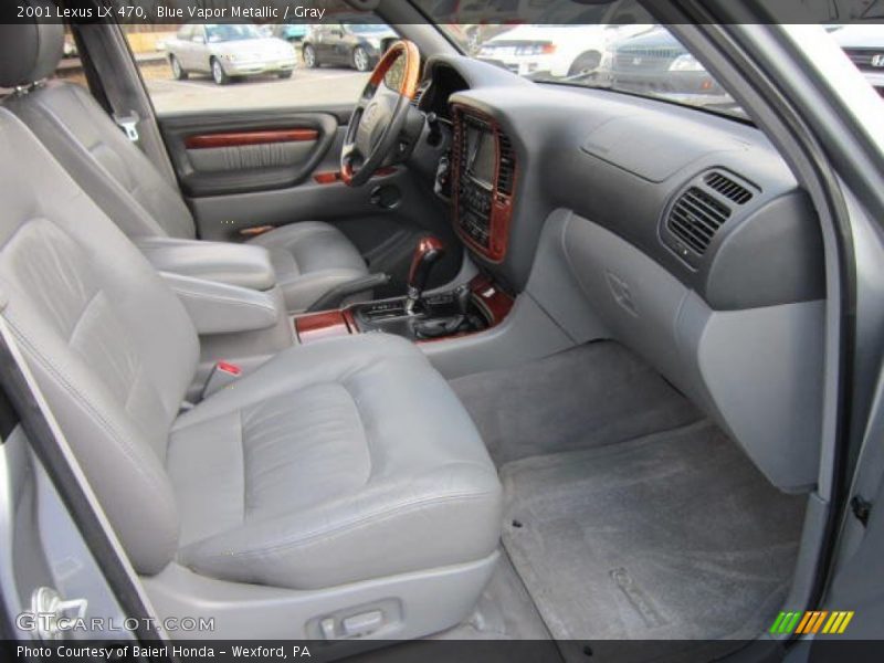 Blue Vapor Metallic / Gray 2001 Lexus LX 470