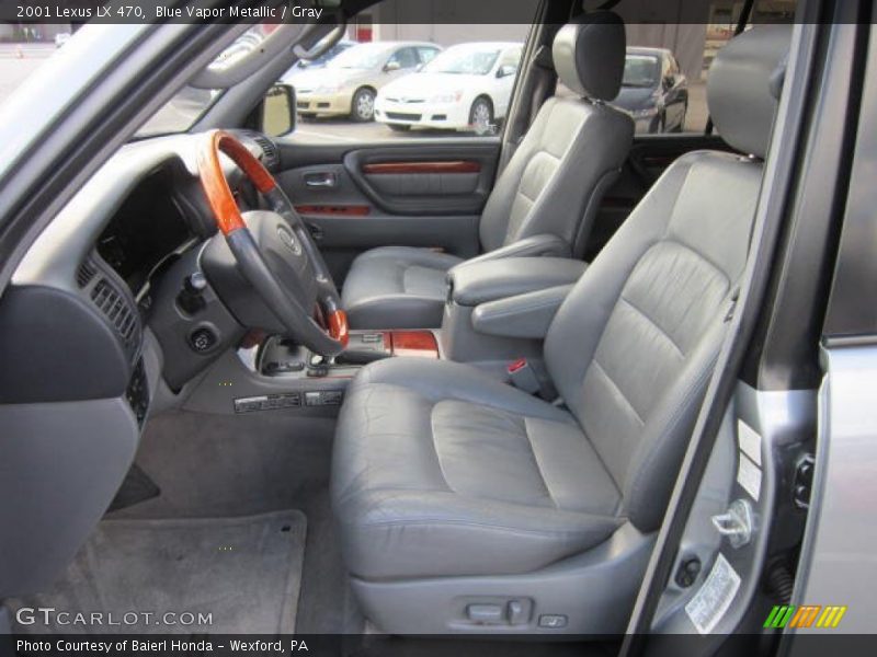 Blue Vapor Metallic / Gray 2001 Lexus LX 470