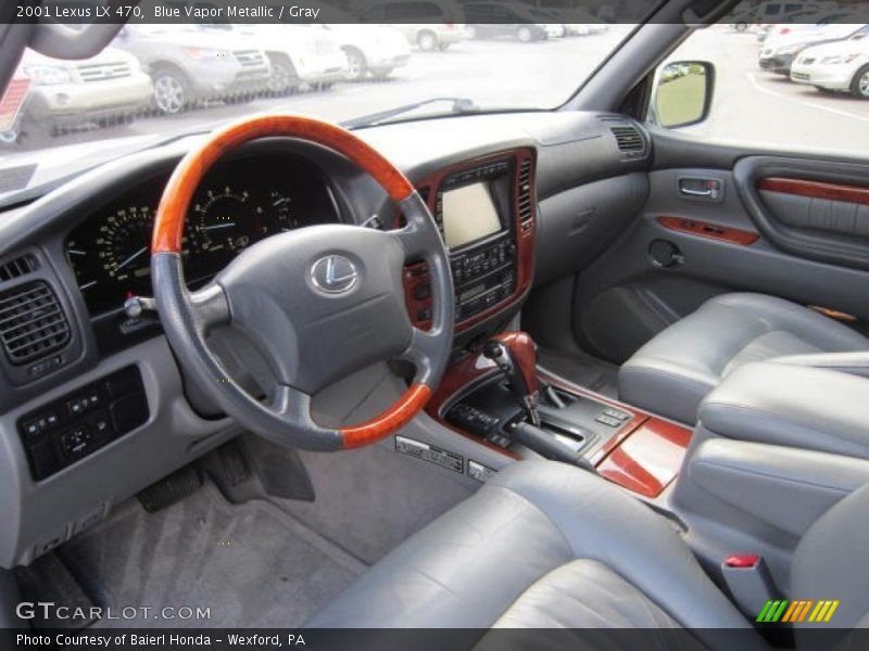 Blue Vapor Metallic / Gray 2001 Lexus LX 470