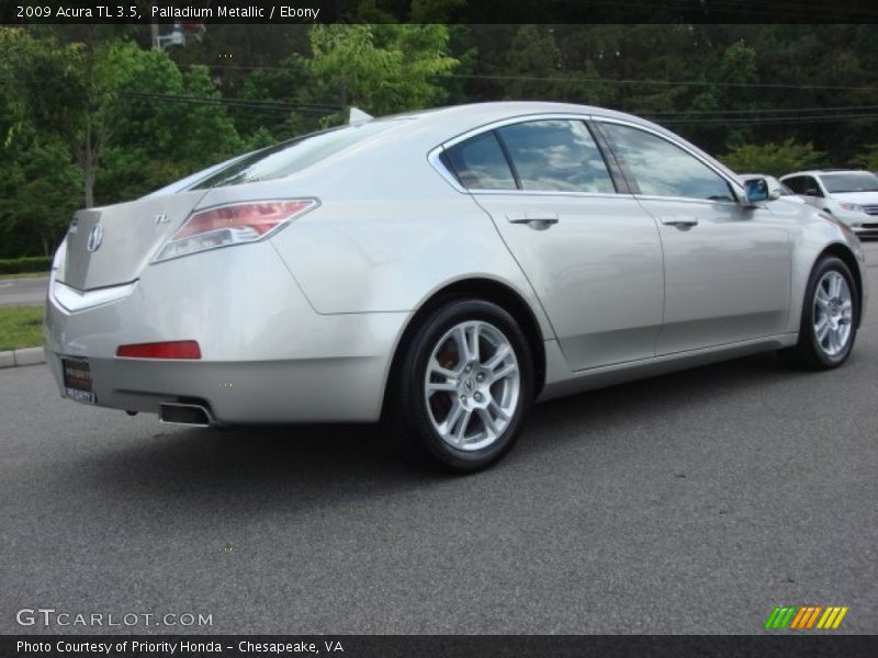 Palladium Metallic / Ebony 2009 Acura TL 3.5