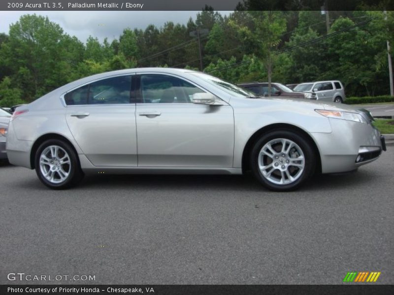Palladium Metallic / Ebony 2009 Acura TL 3.5