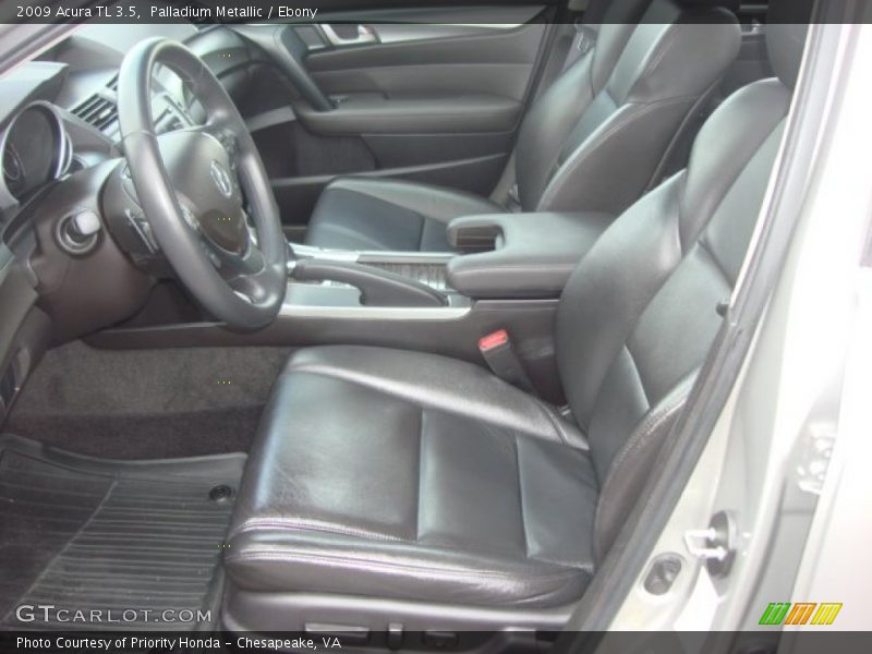 Palladium Metallic / Ebony 2009 Acura TL 3.5