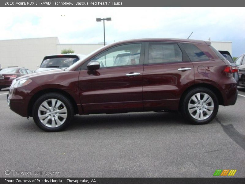 Basque Red Pearl / Taupe 2010 Acura RDX SH-AWD Technology
