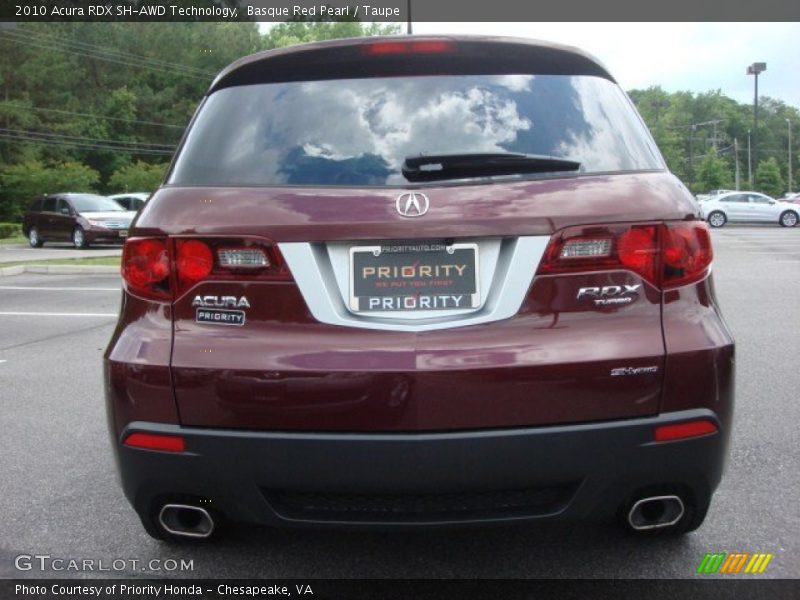 Basque Red Pearl / Taupe 2010 Acura RDX SH-AWD Technology